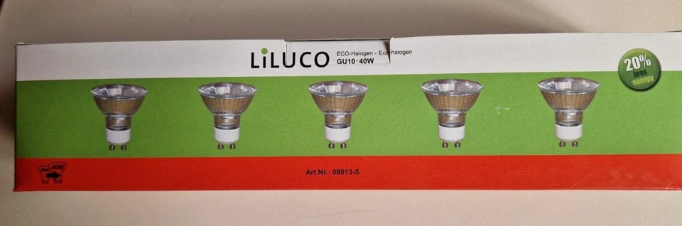 LiLUCO ECO Halogen GU10 - 40Watt  5er PACK!! - Bild 1 von 1