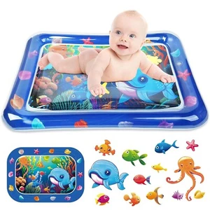 Inflatable Tummy Time Mat - Baby Water Mat, Baby Toys for 3 to 24 Months - Picture 1 of 7
