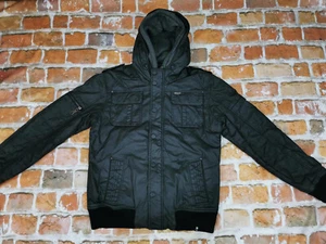 Khujo Brand Vintage Winter Jacket Hero Holes Black Hood Size XXL Tip Top - Picture 1 of 14