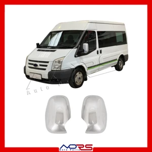 FORD TRANSIT COMPATIBLE 1998-2002 COQUE DE RÉTROVISEUR 2 PIÈCES EN ACIER INOX - Imagen 1 de 9