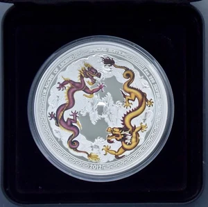 Dragons of Legend Special Year of Dragon 5 oz Silver Proof Coin Box/COA FREE S/H - Picture 1 of 6