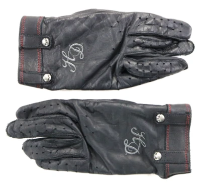 Mujer Harley Davidson Guantes L Cuero Negro Willie G. Montar Acolchado Ajustable Foto 1 de 4