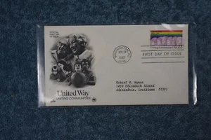 1987 United Way FDC - Single - Picture 1 of 1
