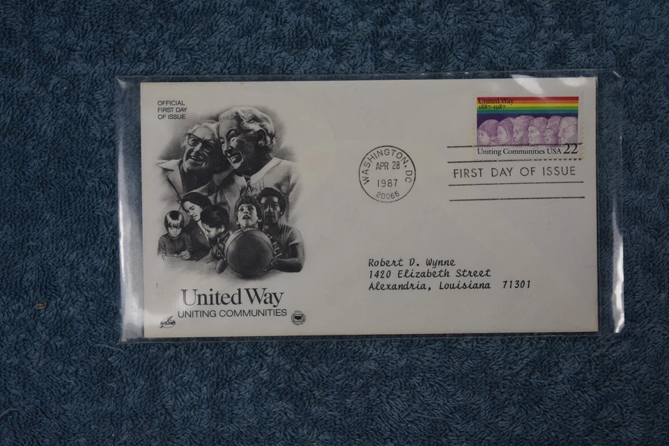 1987 United Way FDC - Single - Image 1 of 1