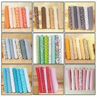 Collection of Cotton Quilting Fabric 7 Piece Pre Cut Tabby Bundle Charm Set