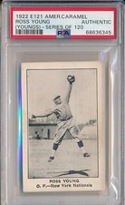 1922 E121 AMERICAN CARAMEL - ROSS YOUNG - PSA A (SVSC) FRESHLY GRADED!