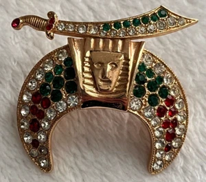 Masonic Brooch Shriner Pin stamped ORA 2" - 479 - Picture 1 of 4