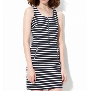 Michael Kors Minikleid Gr. M gestreift maritim marine weiß ärmellos Stretch - Bild 1 von 12