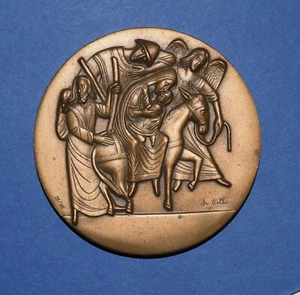 medal Medaglia Comm. in bronzo 120°ANNIVERSARIO CASALTRINITA' A TRINITAPOLI 1983 - Foto 1 di 3