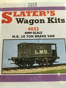 Slaters 4032 4mm Scale M.R.10 Ton Brake Van Plastic Kit 00 Gauge No Wheels T48Po - Picture 1 of 16