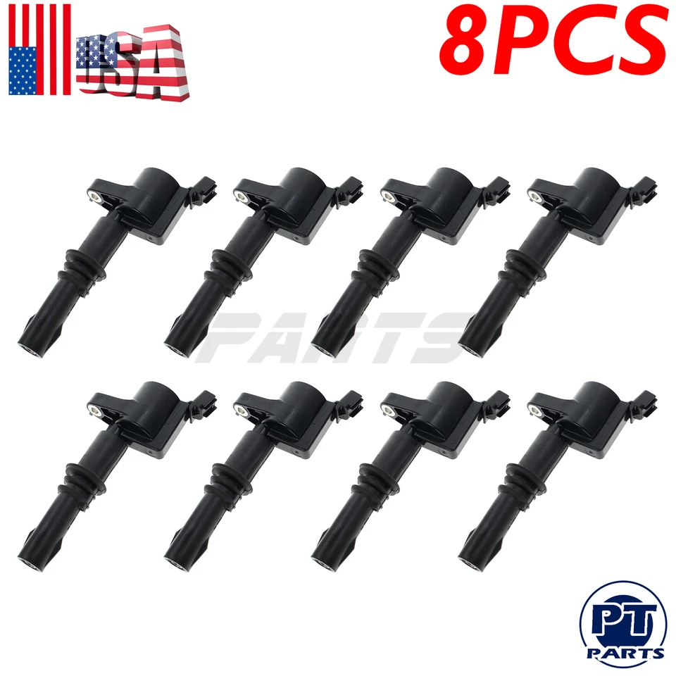DG511 IGNITION COIL 8PACK FOR FORD F150 EXPEDITION 2004 2005 2006 2007 2008 5.4L - Изображение 1 из 4