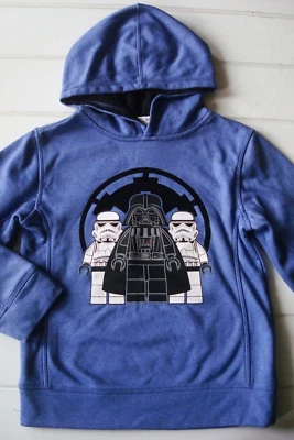 Disney LEGO Star Wars Boy Size 7 / Large Darth Vader & Stormtrooper Hoodie ~NICE - Image 1 of 4