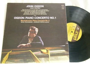 JOHN OGDON Piano Concerto #1 SHOSTAKOVICH Concerto #2 Lawrence Foster Angel LP - Picture 1 of 2