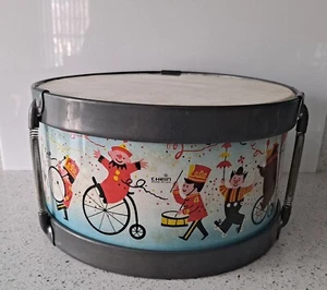 Vintage 1960s Chein Toy Drum, The Big Top Grand March, Tin Litho Drum No Sticks - Picture 1 of 6