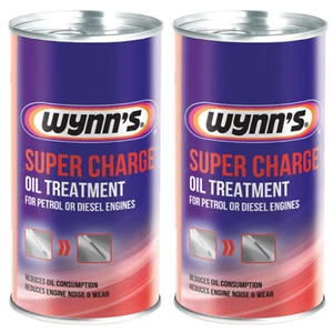 Wynns Super Charge Oil Treatment Car Additive Petrol Diesel Engine 300ml Wear x2 - Picture 1 of 2
