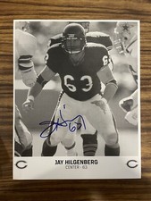 Jay Hilgenberg Auto Signed 8x10 Photo NFL Football Chicago Bears Super Bowl XX