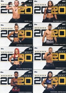 2020 Topps UFC Decade’s Next INSET Pick Your Card Build a Set