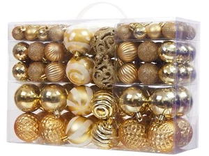 100PCS Christmas Ball Ornaments, Assorted Shatterproof Christmas Tree Decorat... - Picture 1 of 7