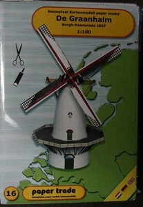 BOUWPLAAT KARTONMODELL PAPIERMODELL DE GRAANHALM 1:100 - Bild 1 von 1