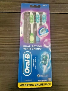 Oral-B 35 Soft Bristles Vivid Toothbrush, White, 3 Count Open Box - Picture 1 of 3
