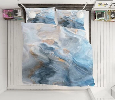 3D Abstract Colors KEP601 Bed Pillowcases Quilt Duvet Cover Luna - Image 1 of 4