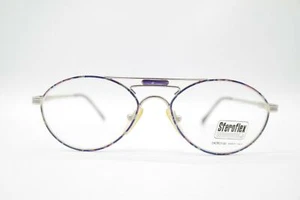 Vintage Sferoflex S565 Silber Mehrfarbig oval Brille Brillengestell NOS - Picture 1 of 6