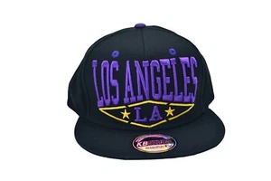 Sombrero Snapback amarillo púrpura de Los Ángeles kb - Imagen 1 de 2