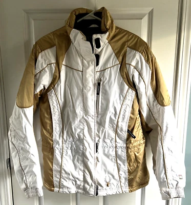 White Gold Spyder Girls Jacket Ski Snowboarding Winter Coat Size 18 (Girl's) - Image 1 of 4
