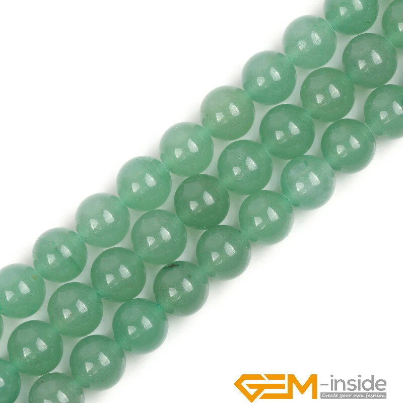 Cuentas De Piedras Preciosas De Jade Africano De 12 Mm. Hebra De