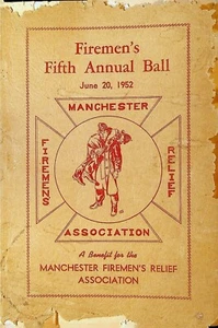 Manchester NH Firemen's Relief Association Jahresballprogramm 1952 - Bild 1 von 4