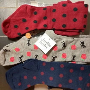 3 Sets ❤️ GIRLS DESIGNER TIGHTS - Children M - 5T / 6T - Age 4 to 6 - NEW / Tags - Picture 1 of 12