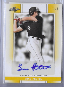 LUKE PECTOL 2019 Leaf Perfect Game Auto 1/1 KENTUCKY