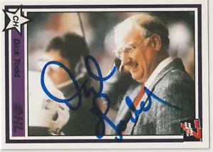 Carta da hockey autografata firmata Dick Todd Peterborough Petes - Foto 1 di 1