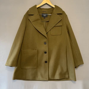 Torrid Women’s Green Coat Jacket Front Buttons Size 3XL 100% Polyester Business - Picture 1 of 9