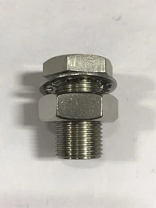 Edelstahl 303 Reduzierschottverschraubung 3/4-16 (M) Gewinde x 1/8 (F) Gewinde - Bild 1 von 3