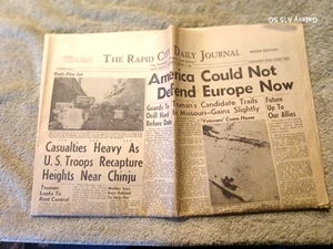 Rapid City South Dakota 1950 August 2 Korean War Glueks Fallstaff Beer - Picture 1 of 5
