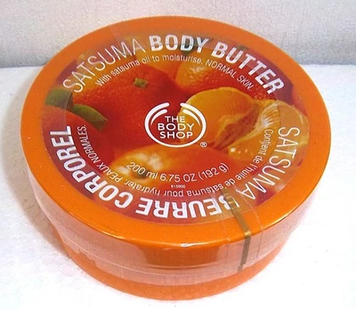THE BODY SHOP SATSUMA BODY BUTTER 200ML - OLDER VERSION - NEW & SEALED - Image 1 of 4