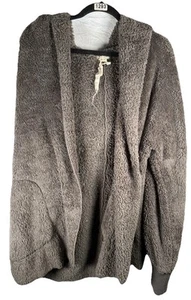 Hem & Thread Hooded Coat Gray One Size Pit To Pit 25” Length 30” New - Picture 1 of 4