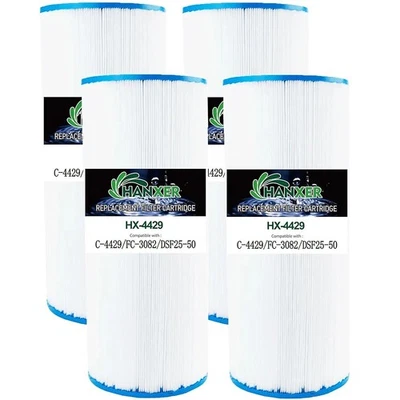 Hot tub Spa Filter Unicel C-4429, DSF25-50, FC-3082, Nemco 30, Darlly 40302 4pk - Image 1 of 4