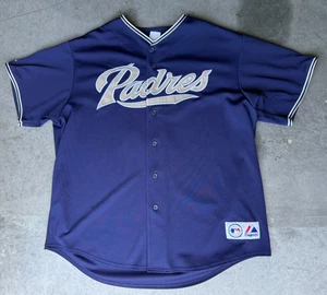San Diego Padres Khalil Greene Jersey Adult XL Blue #3 MLB Baseball Majestic USA - Picture 1 of 6
