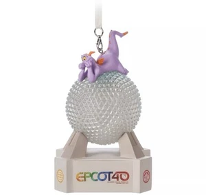 Disney Parks Ornament Epcot 40. Raumschiff Erde Figur beleuchtet Neu mit Etikett - Bild 1 von 14