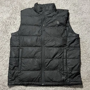 Chaleco acolchado de plumón The North Face 550 para hombre negro XL cremallera completa caminata al aire libre - Imagen 1 de 9