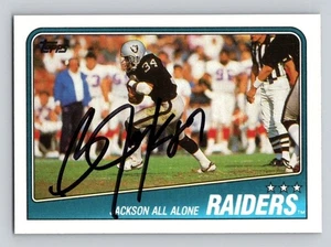 BO JACKSON 1988 Topps Rookie Autogramm NFL Karte TTM/IP Signatur - Bild 1 von 2