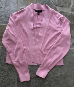 Cárdigan Banana Republic Petite XS rosa frente abierto - Imagen 1 de 9