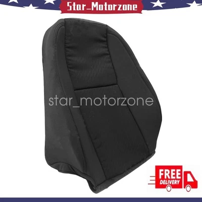 Driver Top Cloth Seat Cover Black For 2007-2014 Chevy Silverado 2500HD 3500HD Foto 1 de 4