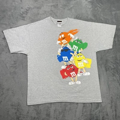 Camisa De Colección M&Ms Mundo Para Hombres XL Gris Marte Caramelo Personaje Gráfico Publicidad Foto 1 de 4