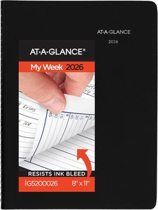 AT-A-GLANCE 2026 Appointment Book Planner, Weekly, 8" X 11", Large, Quarter-Hour - Picture 1 of 13