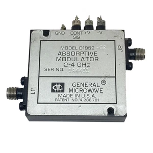 D1952-62 General Microwave 0-70db 2-4Ghz Absorptive Modulator Variable Attenuato - Picture 1 of 1