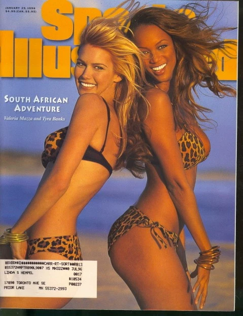 1996 Sports Illustrated: Swimsuit Issue Valeria Mazza & Tyra Banks South Africa Foto 1 de 1