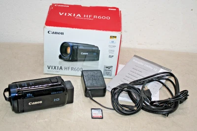 Videocamera digitale Canon Vixia HF R600 con scheda SD da 32 GB - testata - Immagine 1 di 4